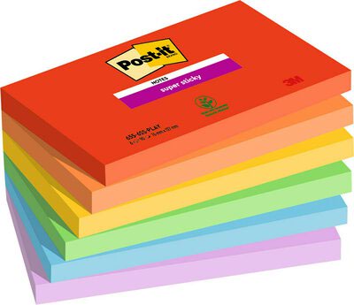Post it Super Sticky Playful 76x127 PK6