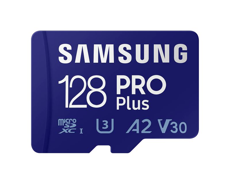 128GB PRO Plus V30 A2 MicroSD XC and AD