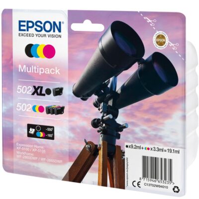 Epson 502 Multipack XL BK CMY Std Ink Ca