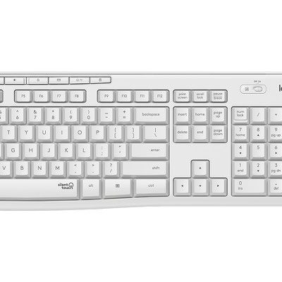 MK295 Silent Wireless Combo Off White