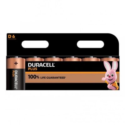 Duracell Plus D Battery PK6