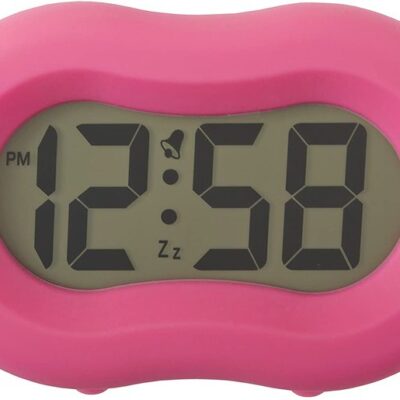Acctim Vierra Alarm Clock Hot Pink