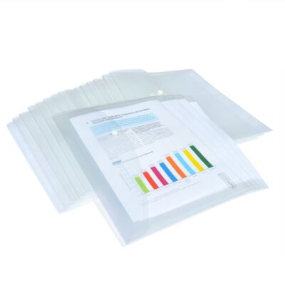 Transparent Popper Wallet Foolscap PK20