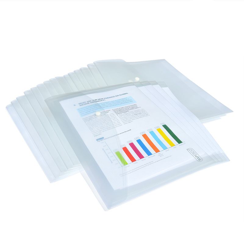 Transparent Popper Wallet Foolscap PK20