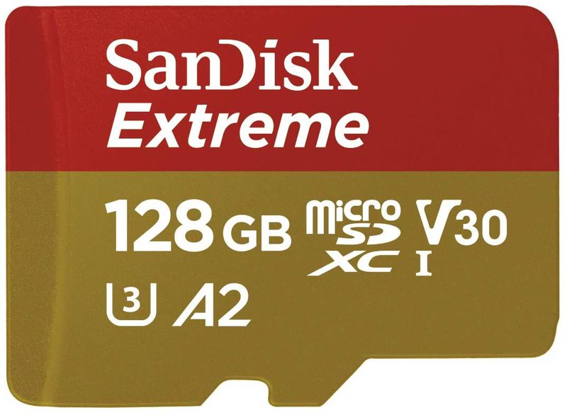 128GB CL10 SD Memory Card and Adapter