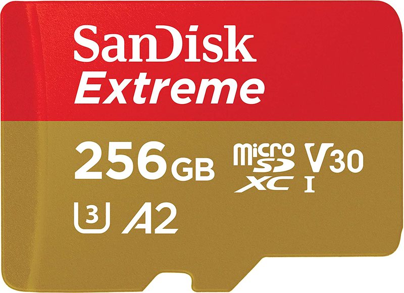 256GB Extreme Memory Card and Adapter
