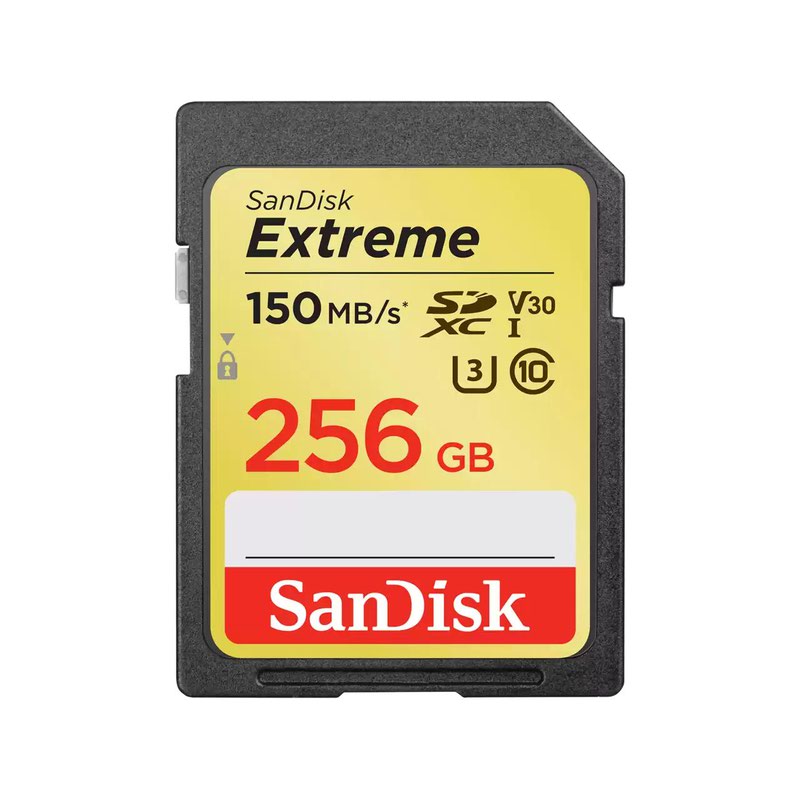 256GB Extreme CL10 SD Memory Card