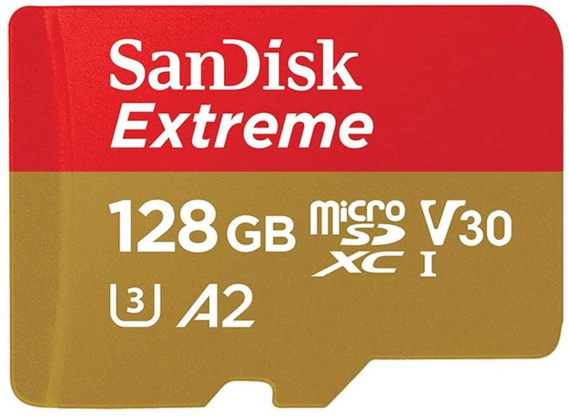 128GB Extreme Plus MicroSDXC and Adapter