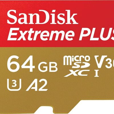 64GB Extreme Plus MicroSDXC and Adapter