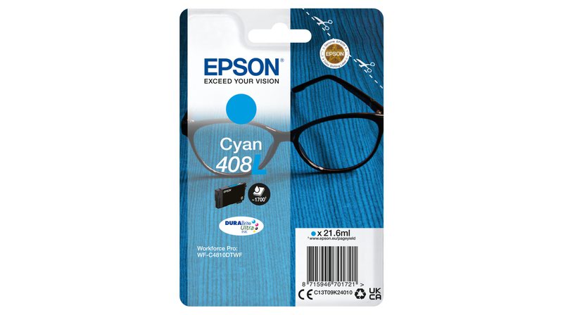 Epson C13T09K24010 408XL Cyan Ink Cart