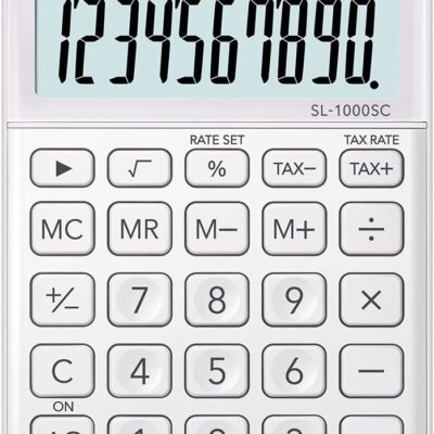 Casio SL-1000SC White Pocket Calculator