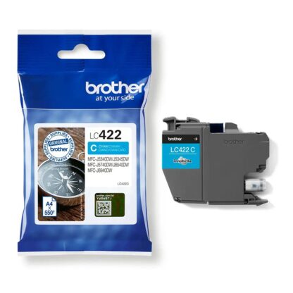 Brother LC422 Cyan Ink Cart 550 pages
