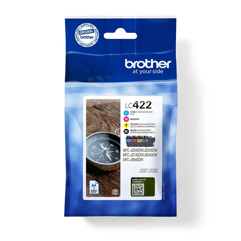 Brother LC422VAL Value Pack 550 pages