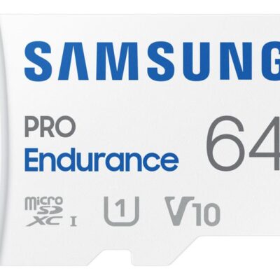 64GB PRO Endurance MicroSDHC and Adapter