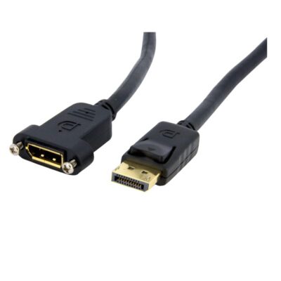 1m DisplayPort Panel Mount Cable 4K x 2K