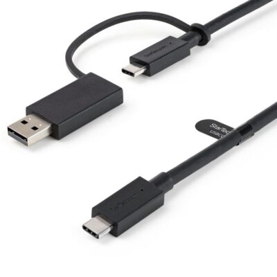 1m Hybrid USB C Cable with USB A Adapter