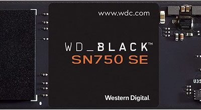 250GB Black SN750 SE PCIe G4 M.2 Int SSD