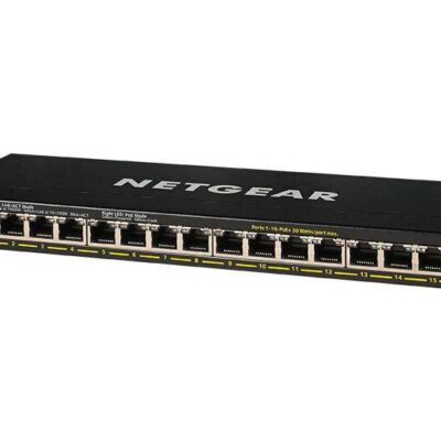16 Port GigE Unmanaged Switch PoE Plus
