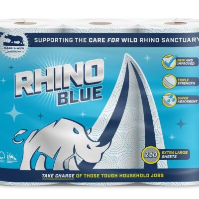 Rhino Blue Kitchen Roll 3 Ply PK3