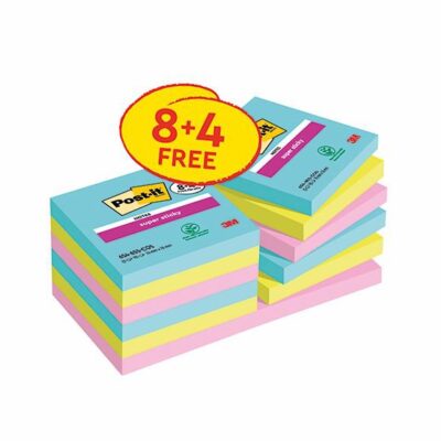Post-it SS Notes 76x76 Cosmic 8+4 free