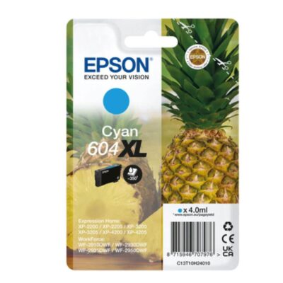 Epson C13T10H24010 604XL Cyan Ink Cart