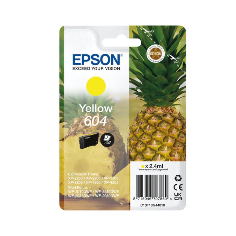 Epson C13T10G44010 604 Yellow Ink Cart