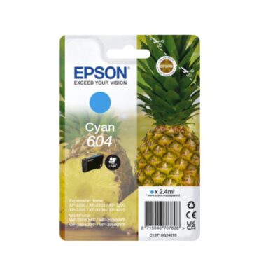 Epson C13T10G24010 604 Cyan Ink Cart