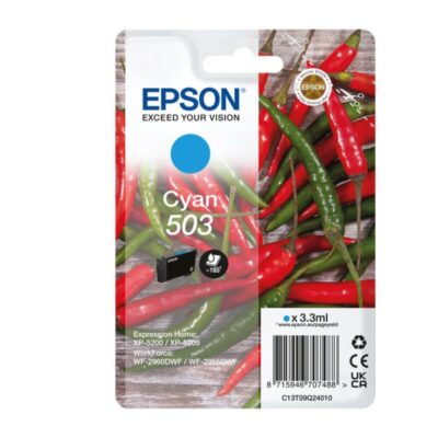 Epson C13T09Q24010 503 Cyan Ink Cart