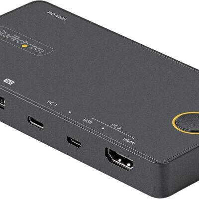 2 Port USB A HDMI USB C 4K KVM Switch