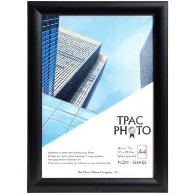 Snap Frame A4 Non Glass Black Alum