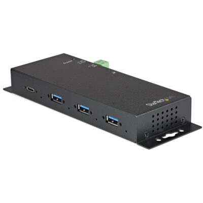 Industrial 4 Port 10Gbps USB C Hub ESD