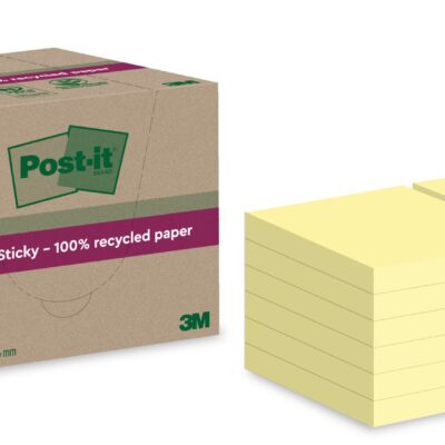 Post-it S Sticky Recy 76x76 Can YW PK12