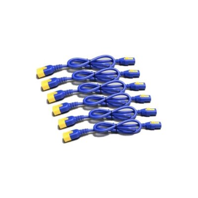 APC 6 x Locking Power Cord C13 C14 0.6m