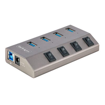 4-Port Self-Powered USB-C Hub 4x BC 1.2