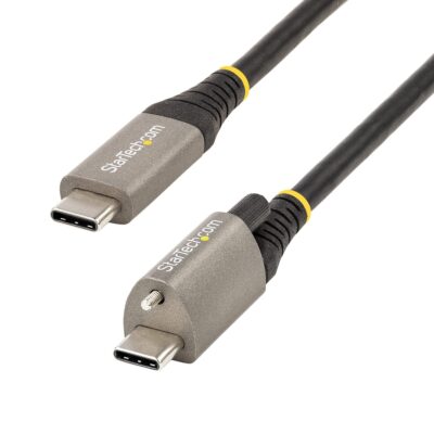 3ft Top Screw Locking USB C Cable 10Gbps