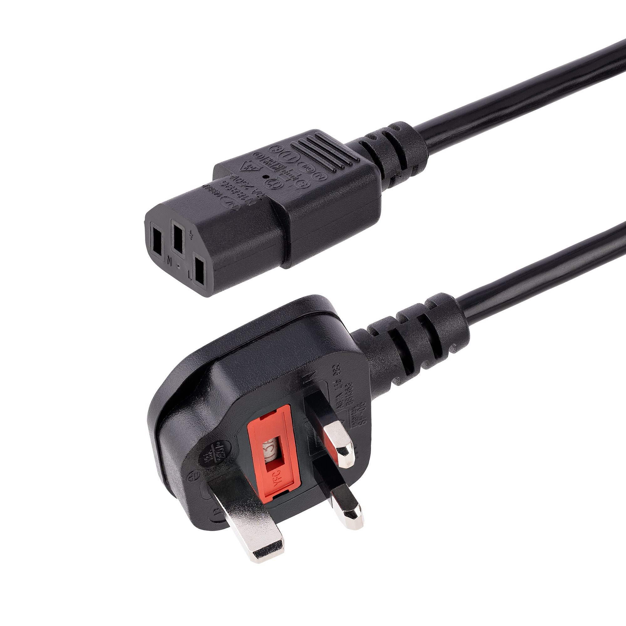 3ft 1m Power Cable BS 1363 to C13