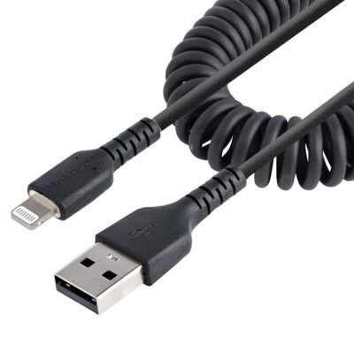 1m 3ft USB To Lightning Cable Coiled