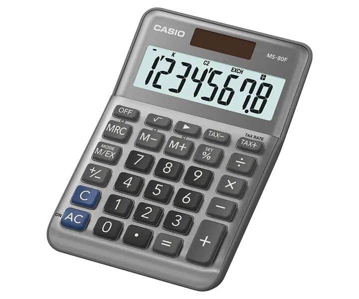 Casio MS-80F 8 Digit Desk Calculator