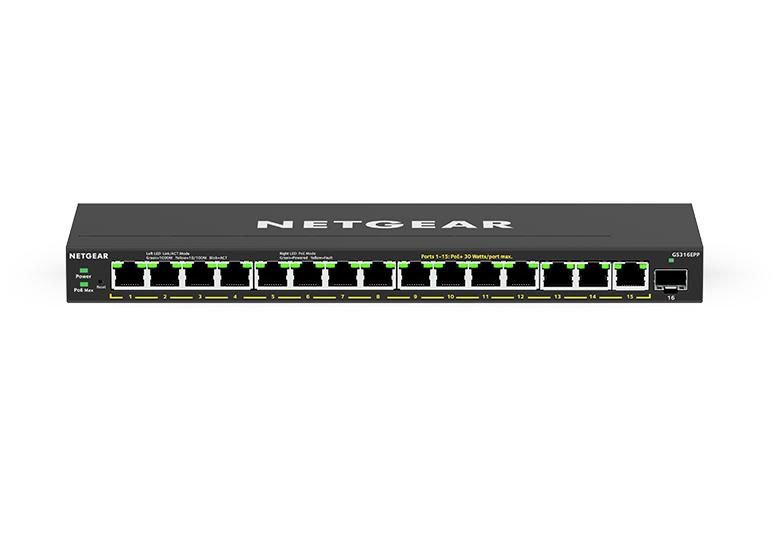 16 PT Managed GbE Plus Switch 1 SFP Port