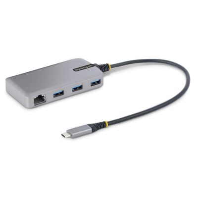 3 Port USB C Hub w GbE Ethernet Adapter