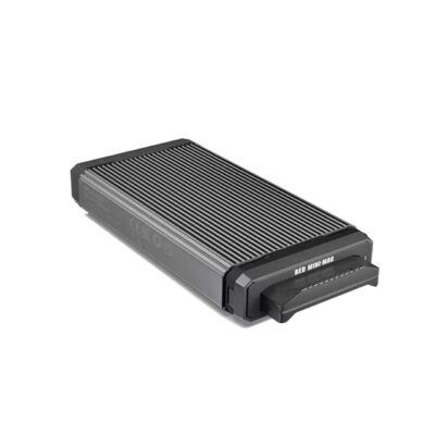 Red Mini Mag USB C Card Reader Grey