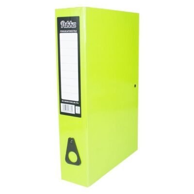 Pukka Brights Box File FS Green PK10