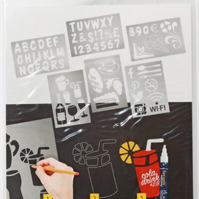Securit Stencil Set PK6