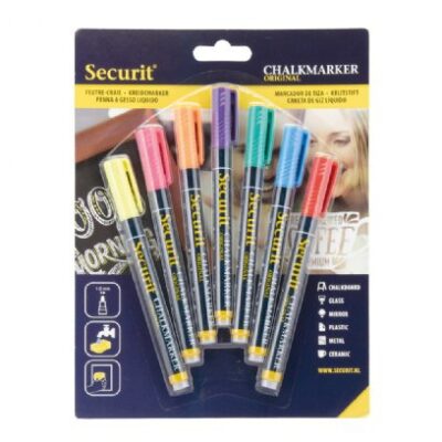 Securit Liquid ChalkMarkers Assorted PK7