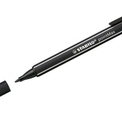 STABILO pointMax Nylon Tip 0.4 BK PK10