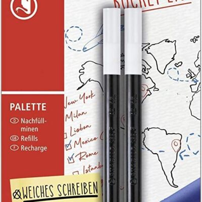 STABILO PALETTE R/ball Refil 0.4 BK PK2