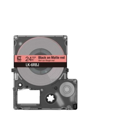 Epson C53S672073 BK on Matte Red  24MM