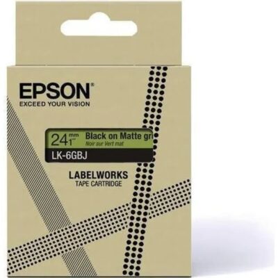 Epson C53S672078 BK on Matte Green 18MM