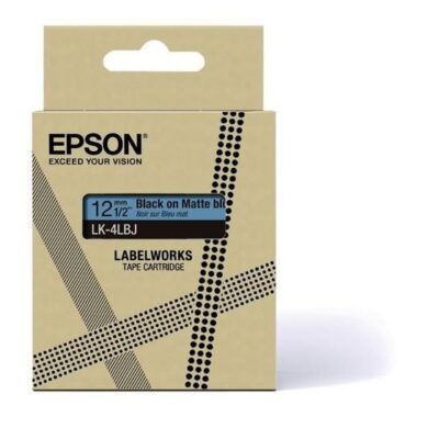 Epson C53S672080 BK on Matte Blue 12MM