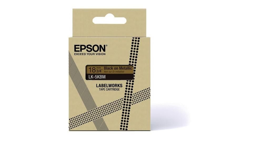 Epson C53S672093 Bk on Metalli Gold 18MM